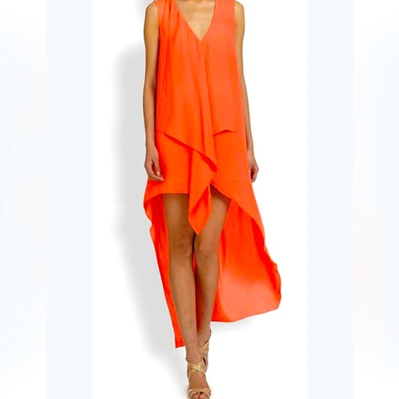 BCBGMAXAZRIA Asymmetrical High-Low Sleeveless Dress - XS - Picture 2 of 7